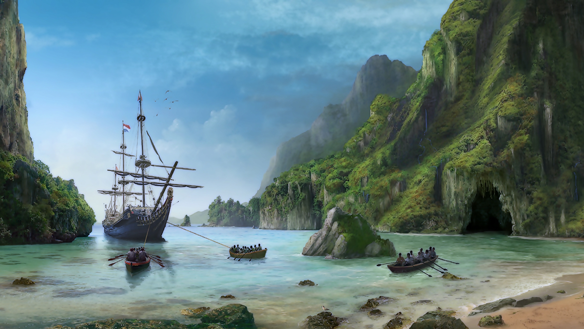 Sunken Pirate Ship Wallpaper Image Pictures Becuo