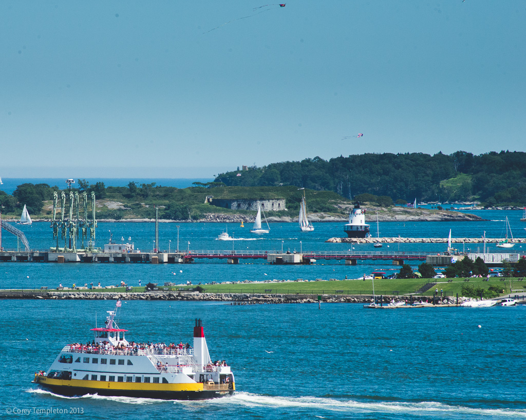Casco Bay and Ferry in Portland Maine July 2013 Photo by Corey