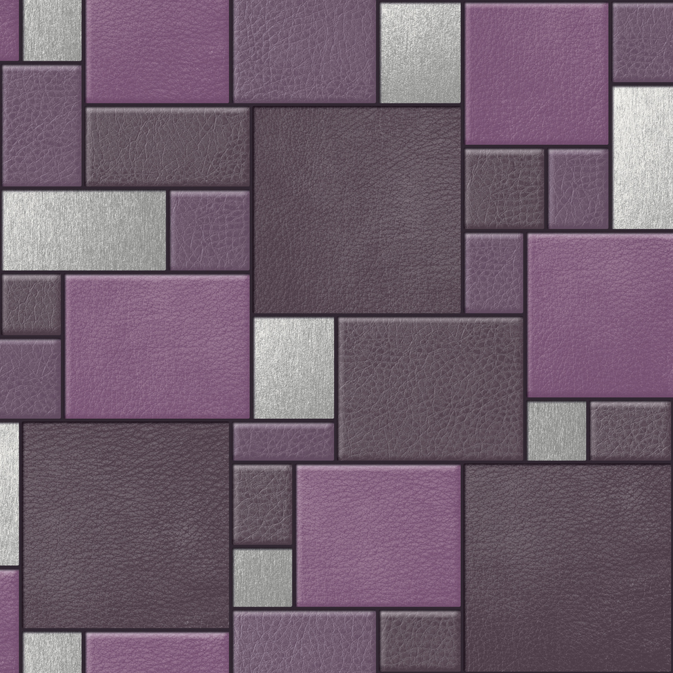 Designer Wallpaper Leather Tiles Koziel F957 Murivamuriva