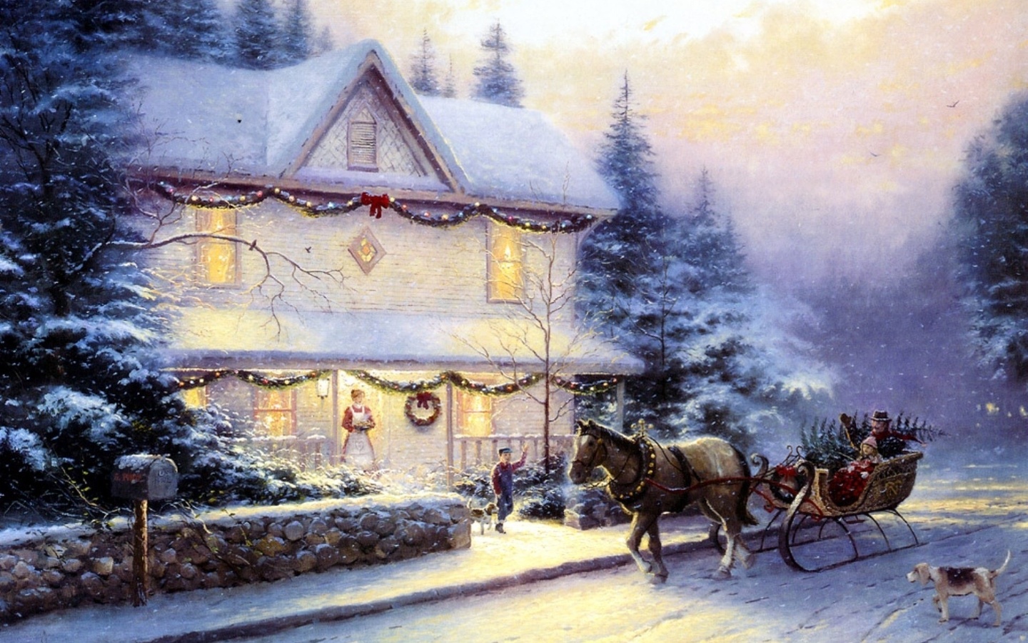 Christmas Victorian Iv Thomas Kinkade Holiday