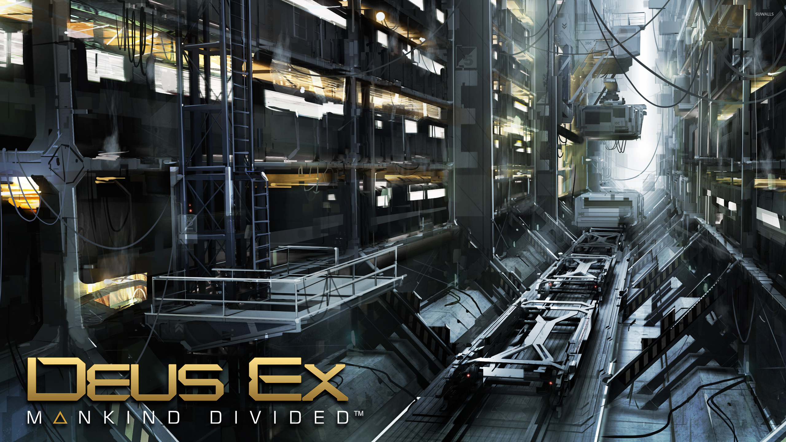 Industrial Building In Deus Ex Wallpaper