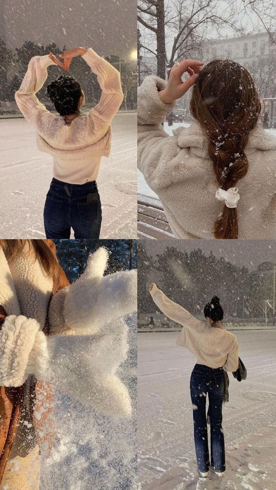 Snowfall Symphony Winter Collages Snowing Cute Braid I Take