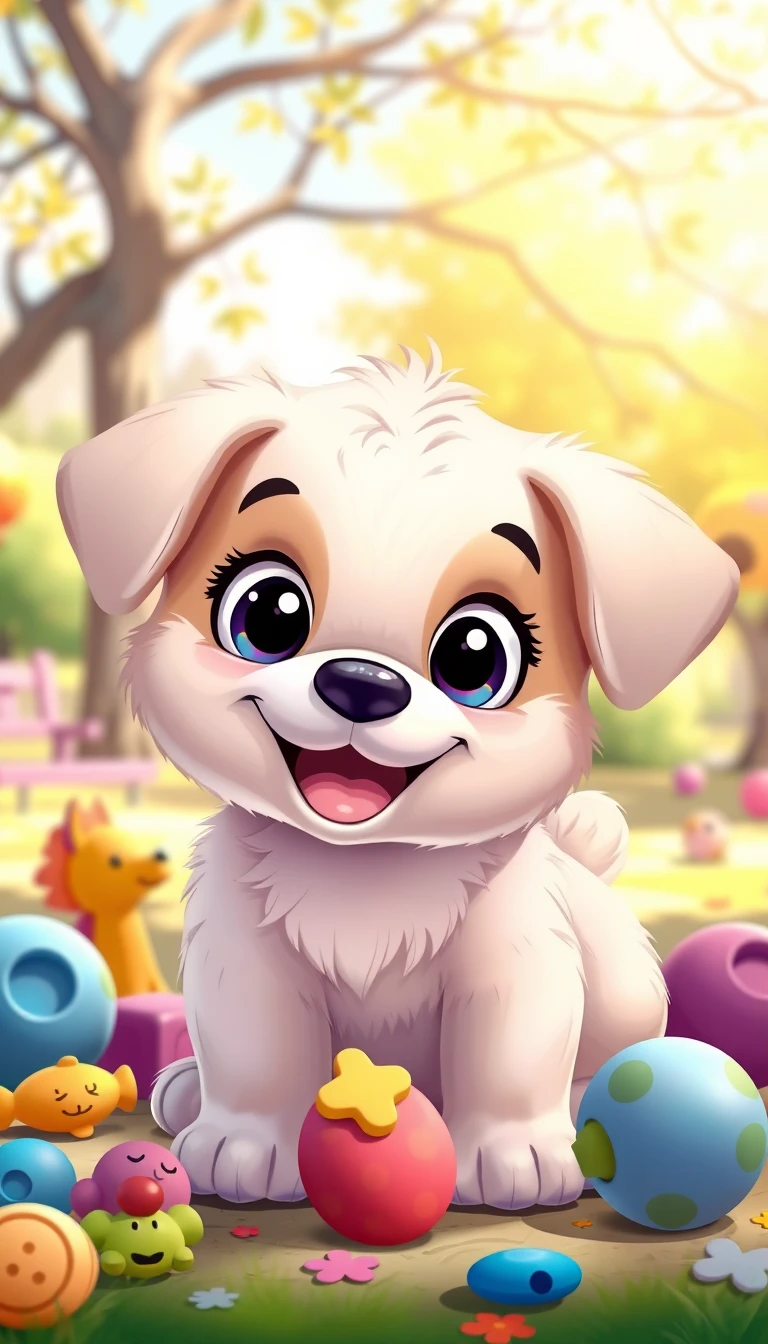 Cartoon Puppy Wallpaper