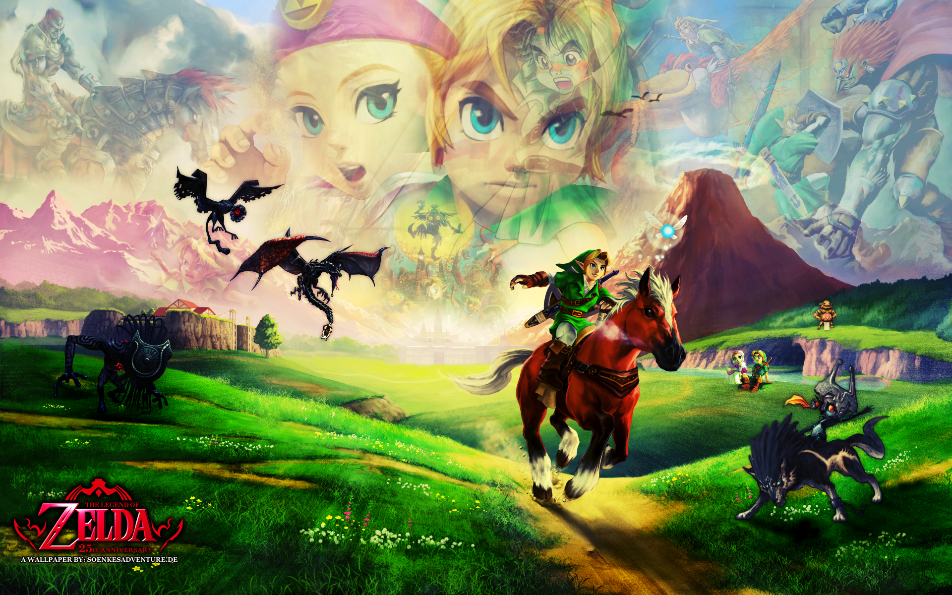 Ocarina Of Time Wallpaperlegend Zelda 3d Wallpaper