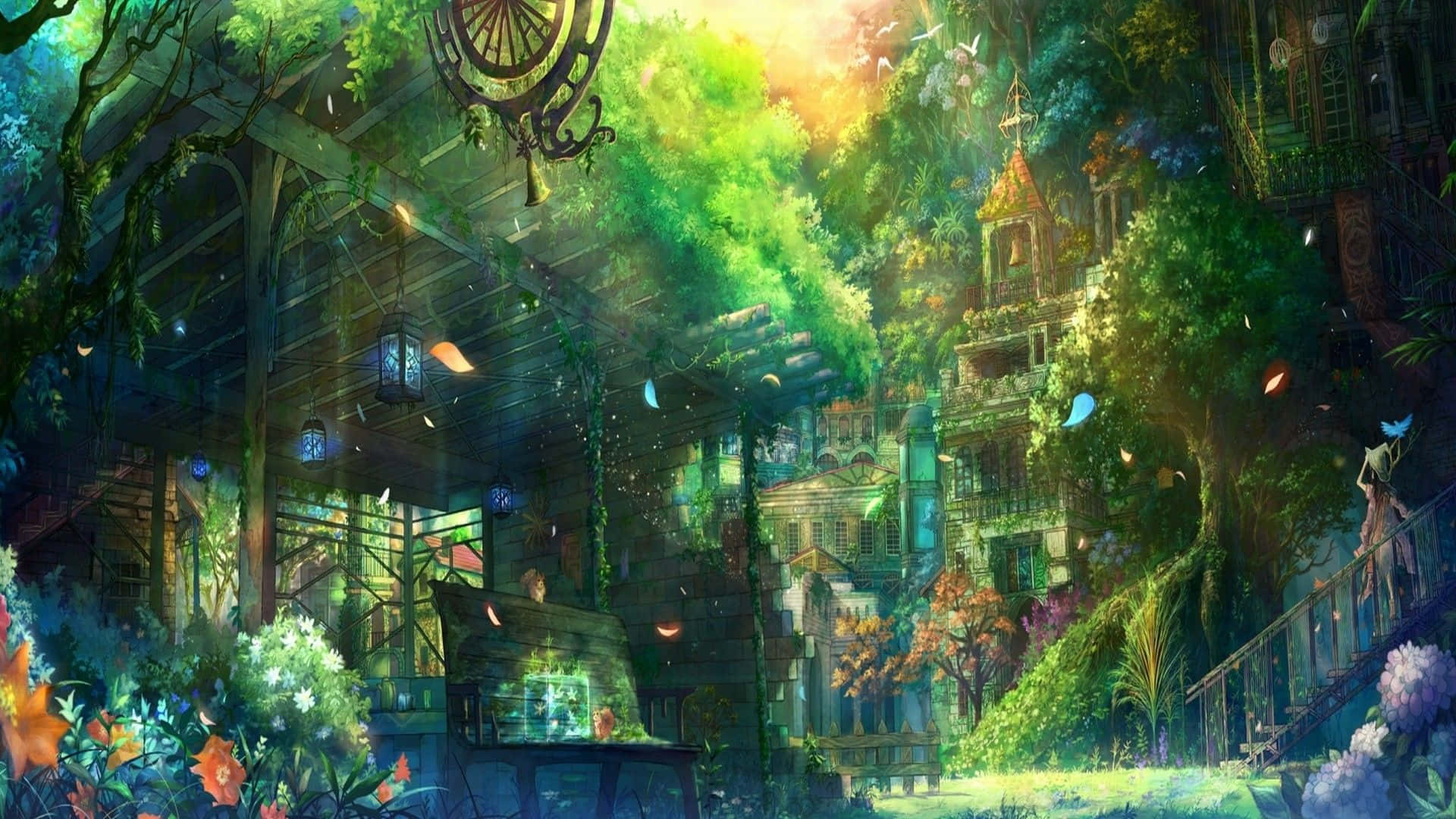 Green Anime Wallpaper