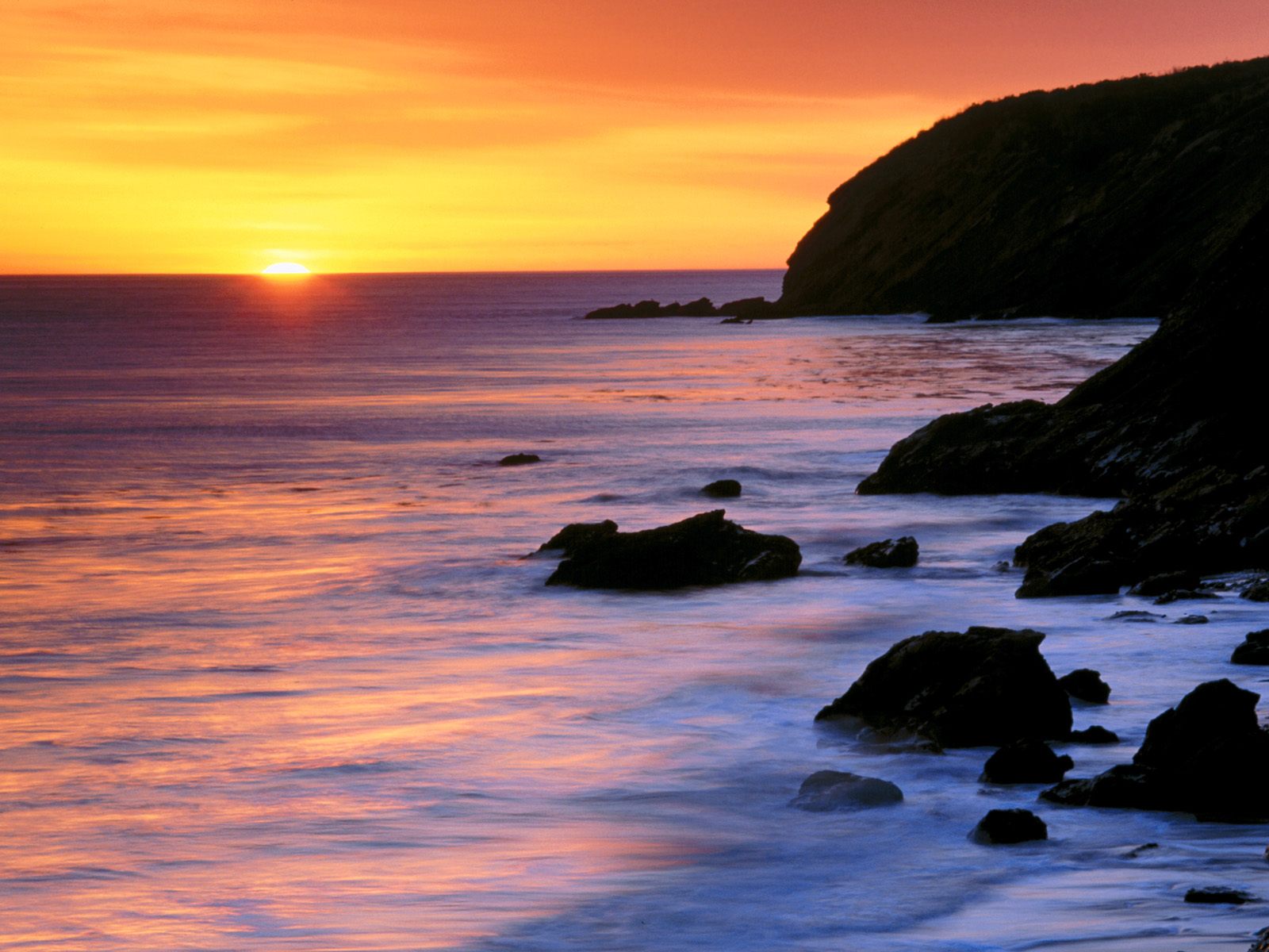 Sunset Desktop Backgrounds and Wallpaper   Pacific Sunset Gaviota