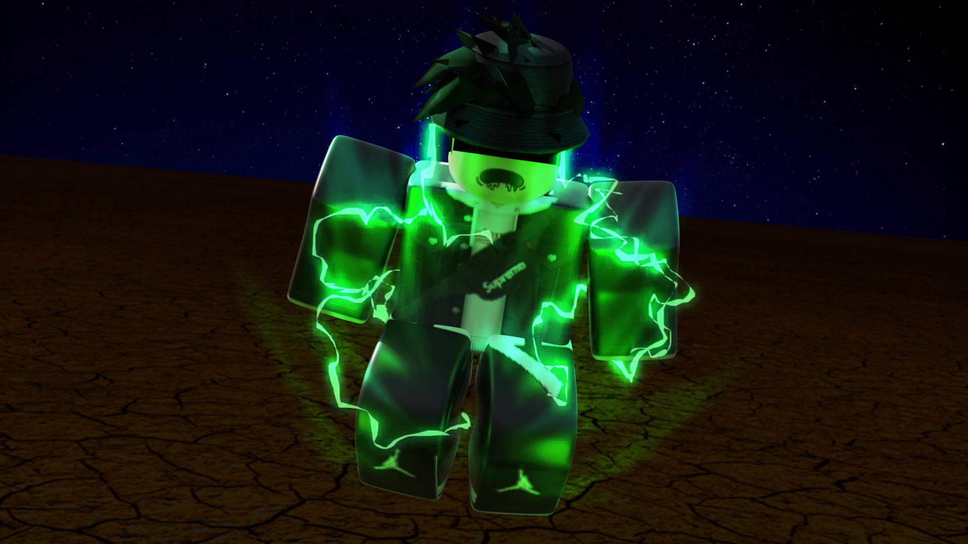 Free download Download Glowing Green Cool Roblox Wallpaper [1920x1080 ...