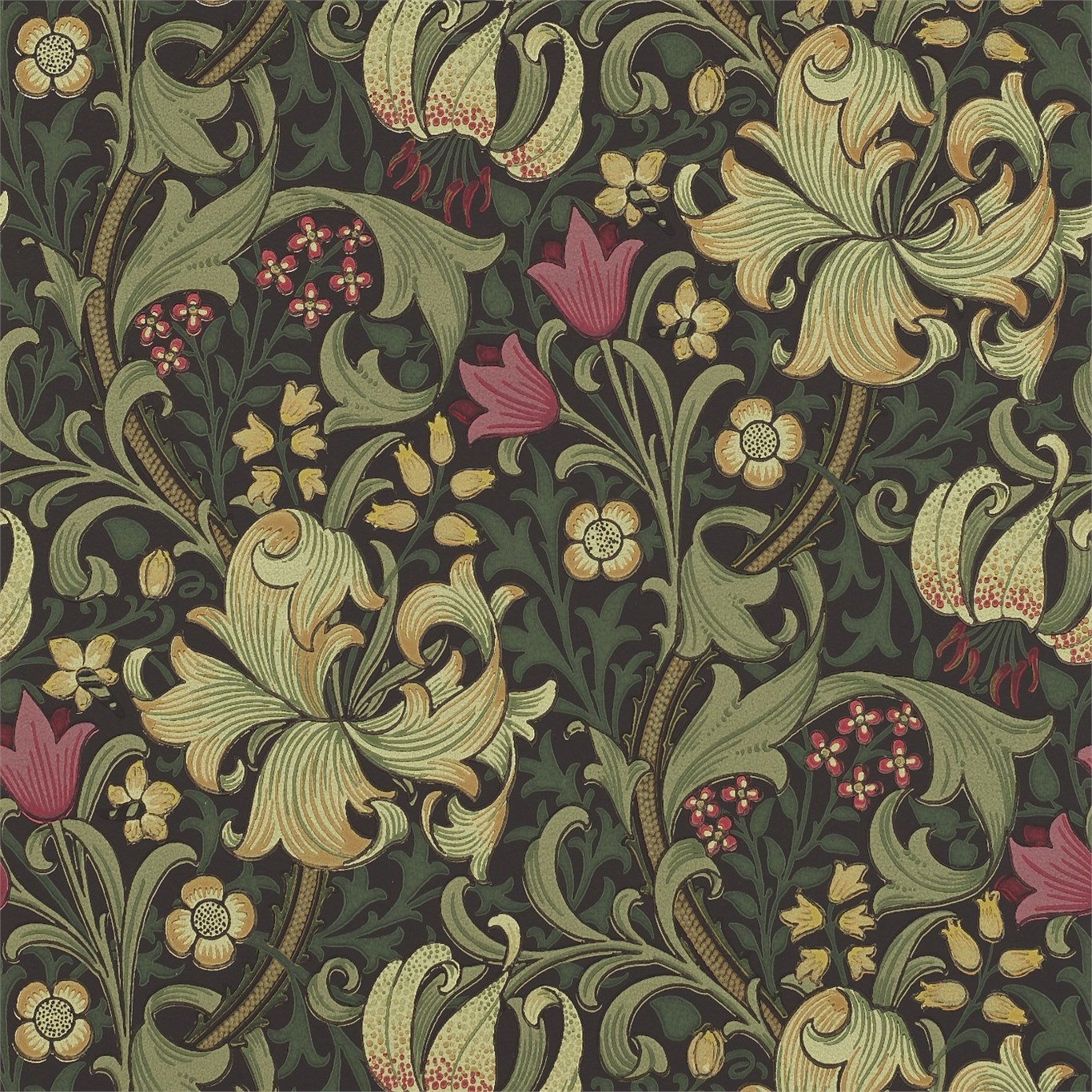 Original Morris Co   Arts and crafts fabrics and wallpaper designs