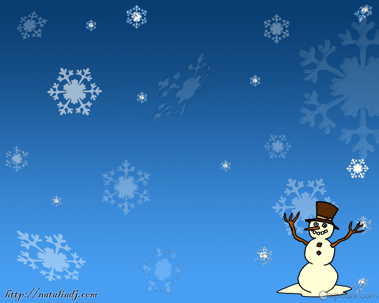 Christmas Wallpaper Snowman