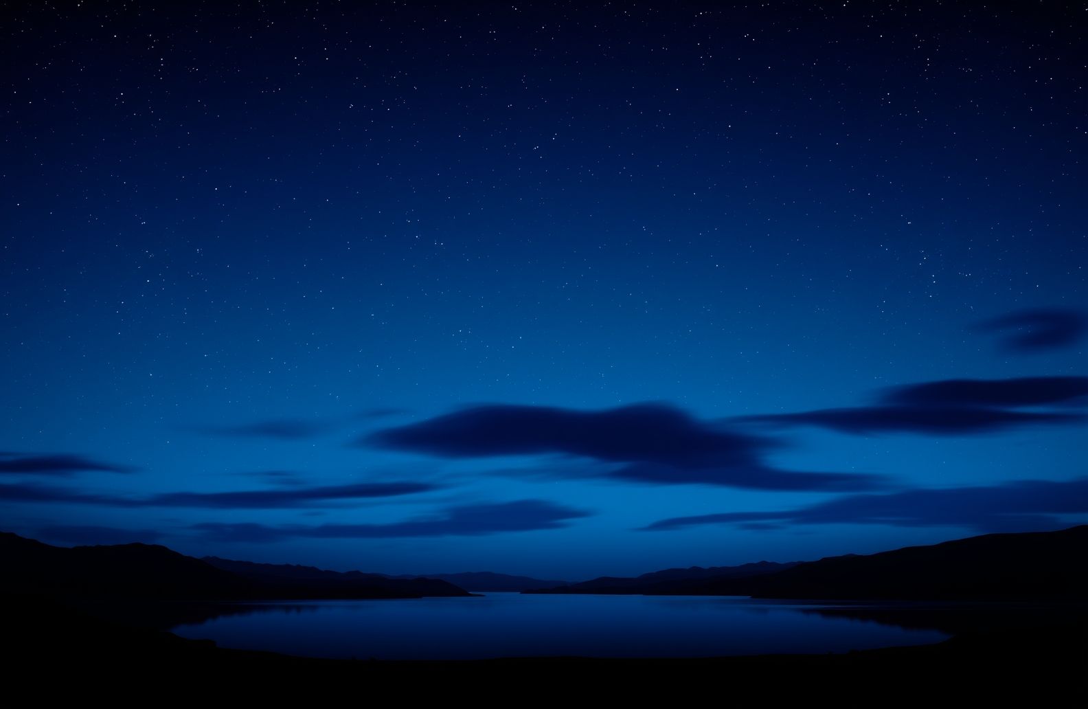 Blue Night Sky Wallpaper