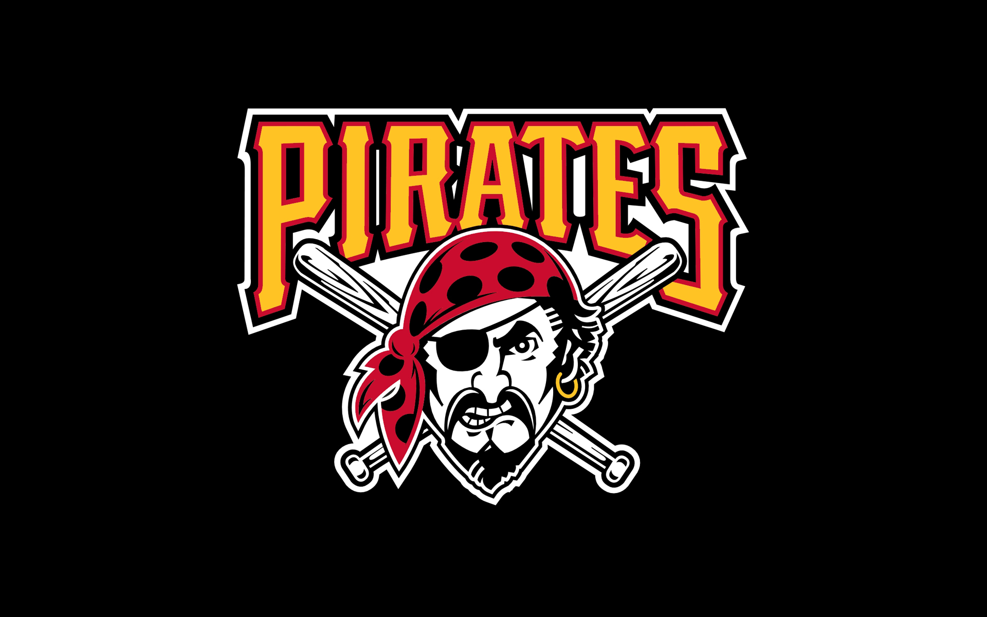 Mlb Pittsburgh Pirates Logo Black Wallpaper In Baseball