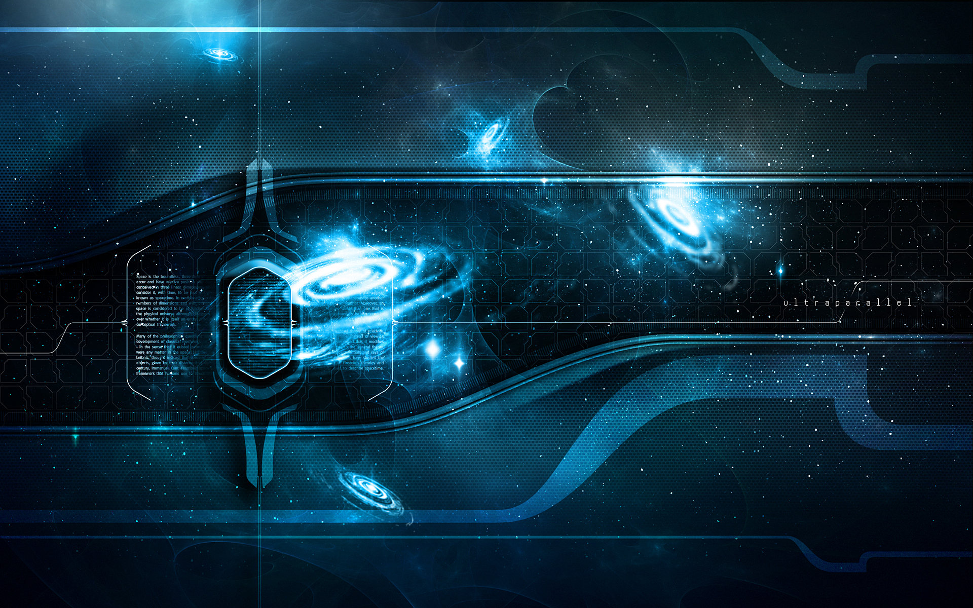Theme Bin Archive Ultraparallel Quasar Blue HD Wallpaper