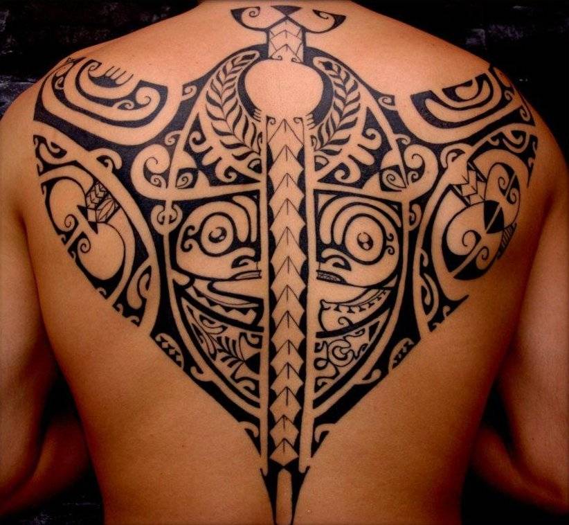 Polynesian Tribal Back Tattoo This Is Nice