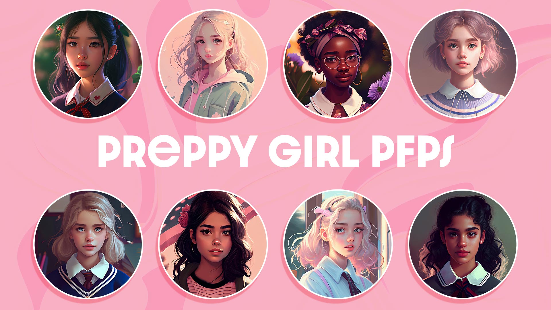 Aesthetic Preppy Girl Pfp Wallpaper
