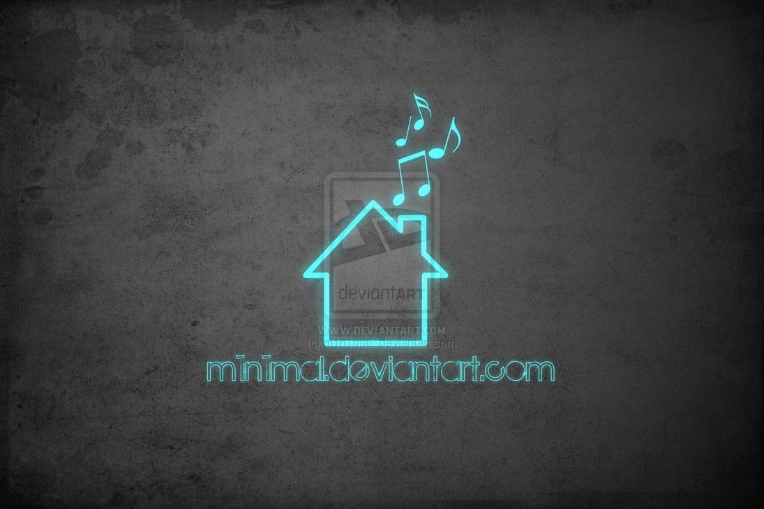 Simple house music wallpaper by m1n1maL on