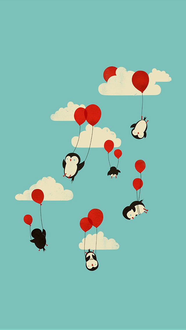 Flying Penguins The iPhone Wallpaper