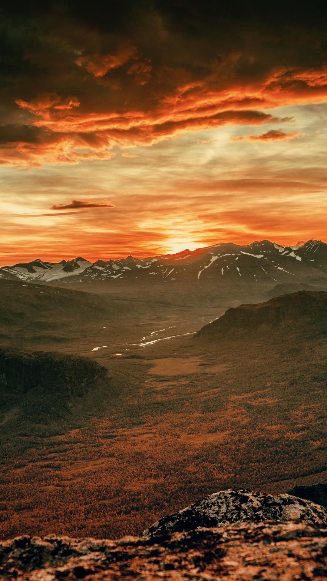 Sunset Mountain Cloud iPhone Wallpaper iDrop News