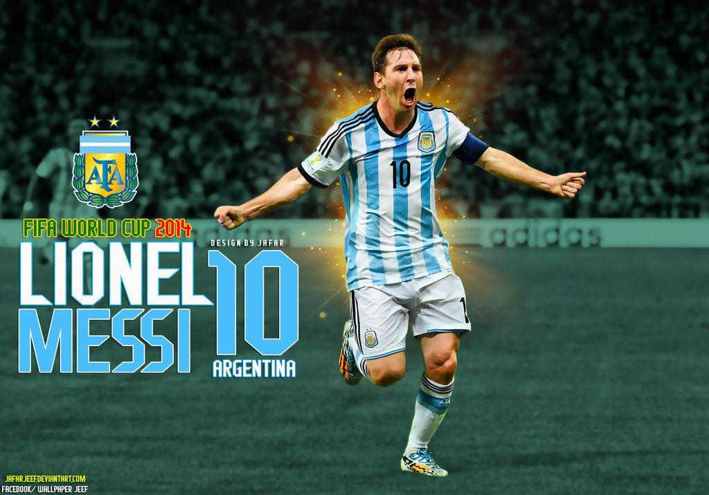 Lionel Messi Argentina World Cup Wallpaper By Jafarjeef