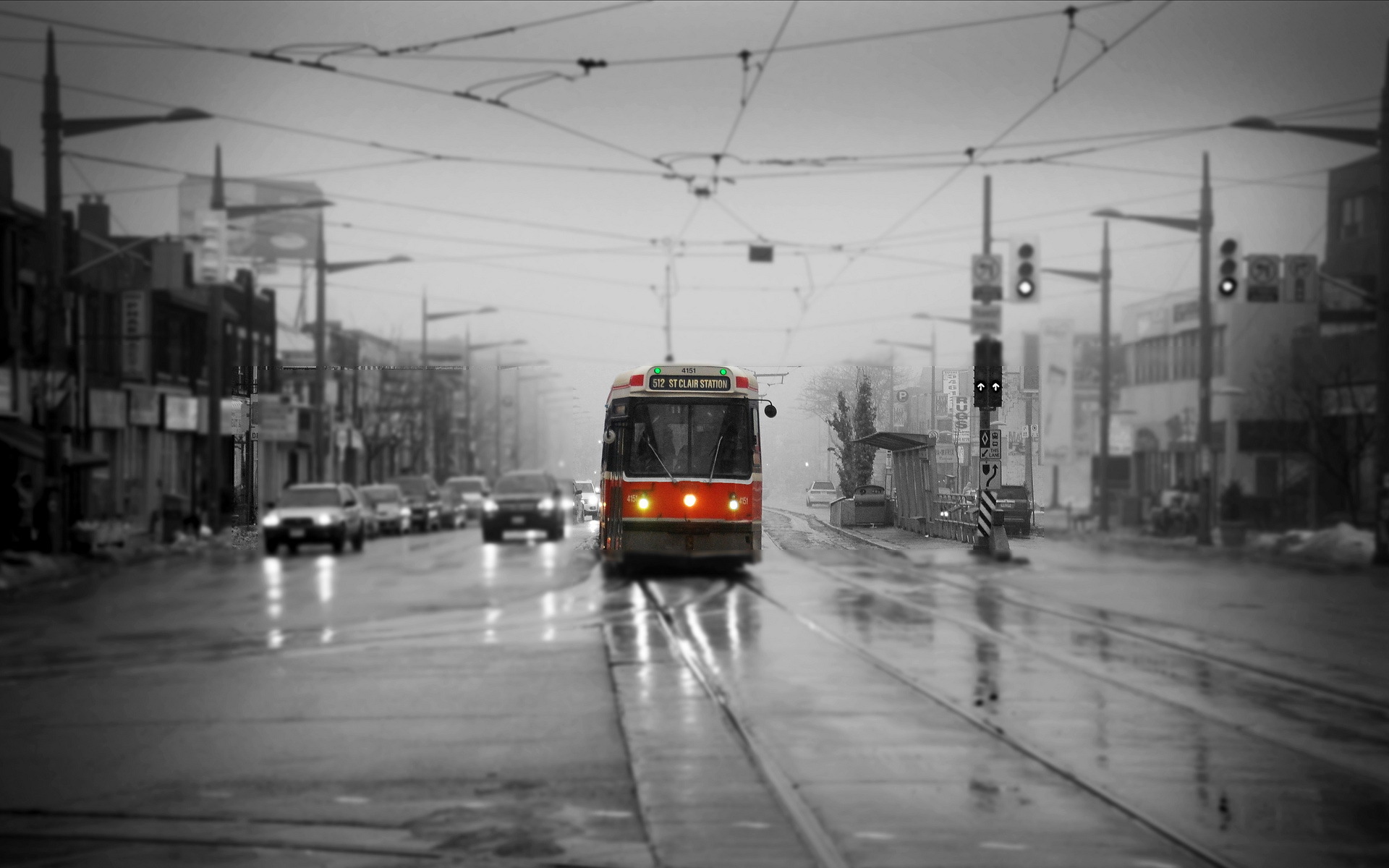 Wallpaper Cities Canada Streetcar St Claire And Bathurst Toronto