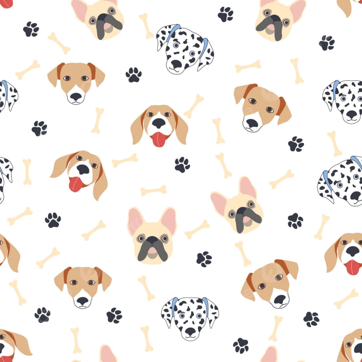 Cute Cartoon Dog Wallpaper