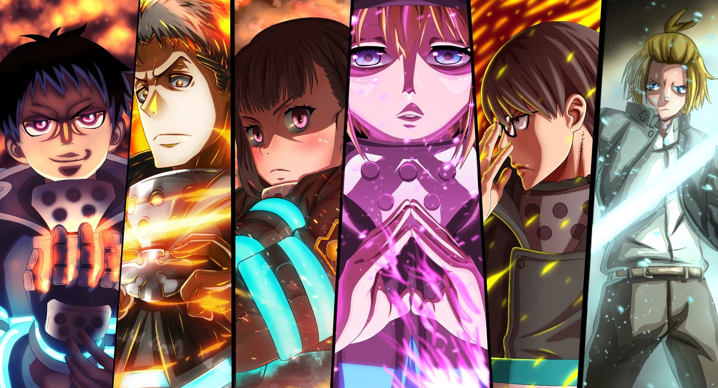Fire Force Iris Anime 1080p HD Wallpaper