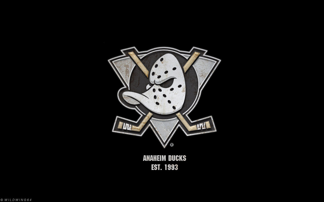 Anaheim Mighty Ducks Metallic Logo Wallpaper By Wildwing64 On