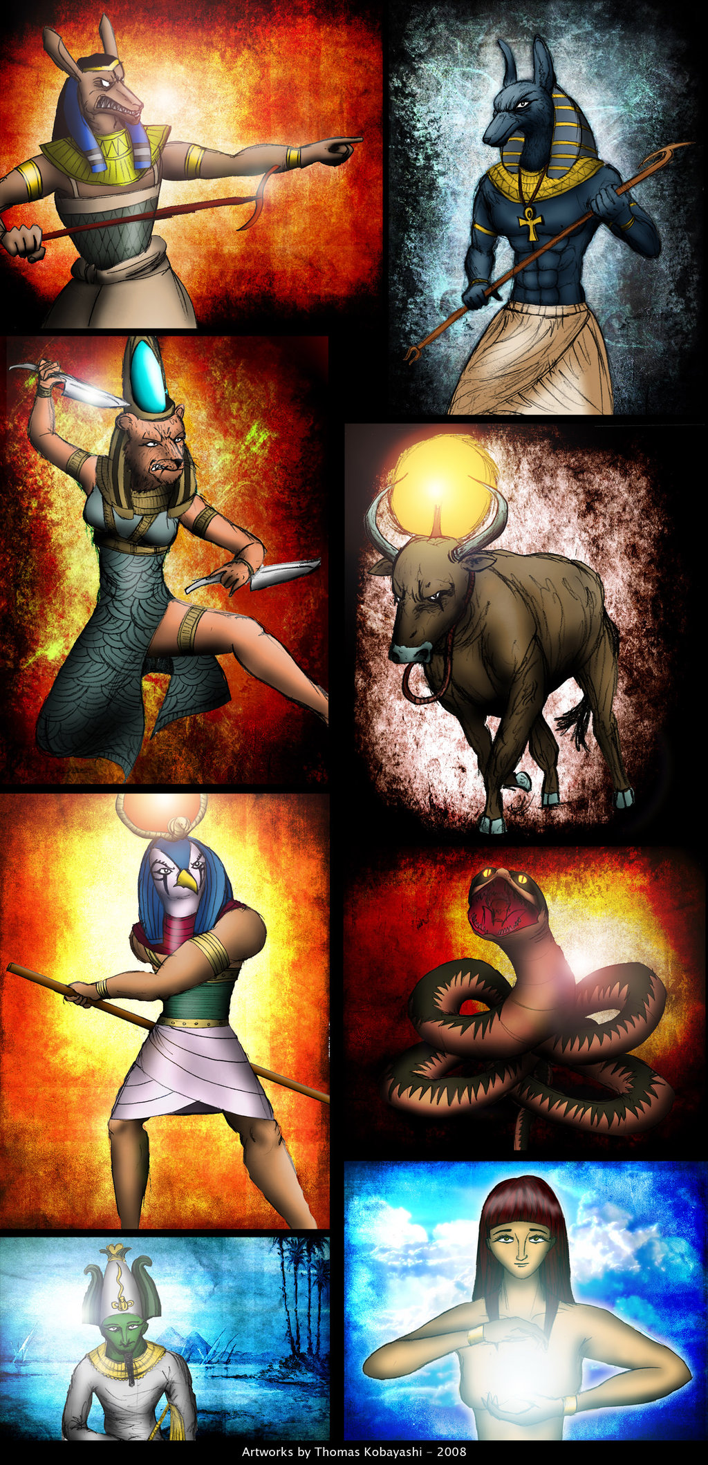 Egyptian Gods By Thorcx