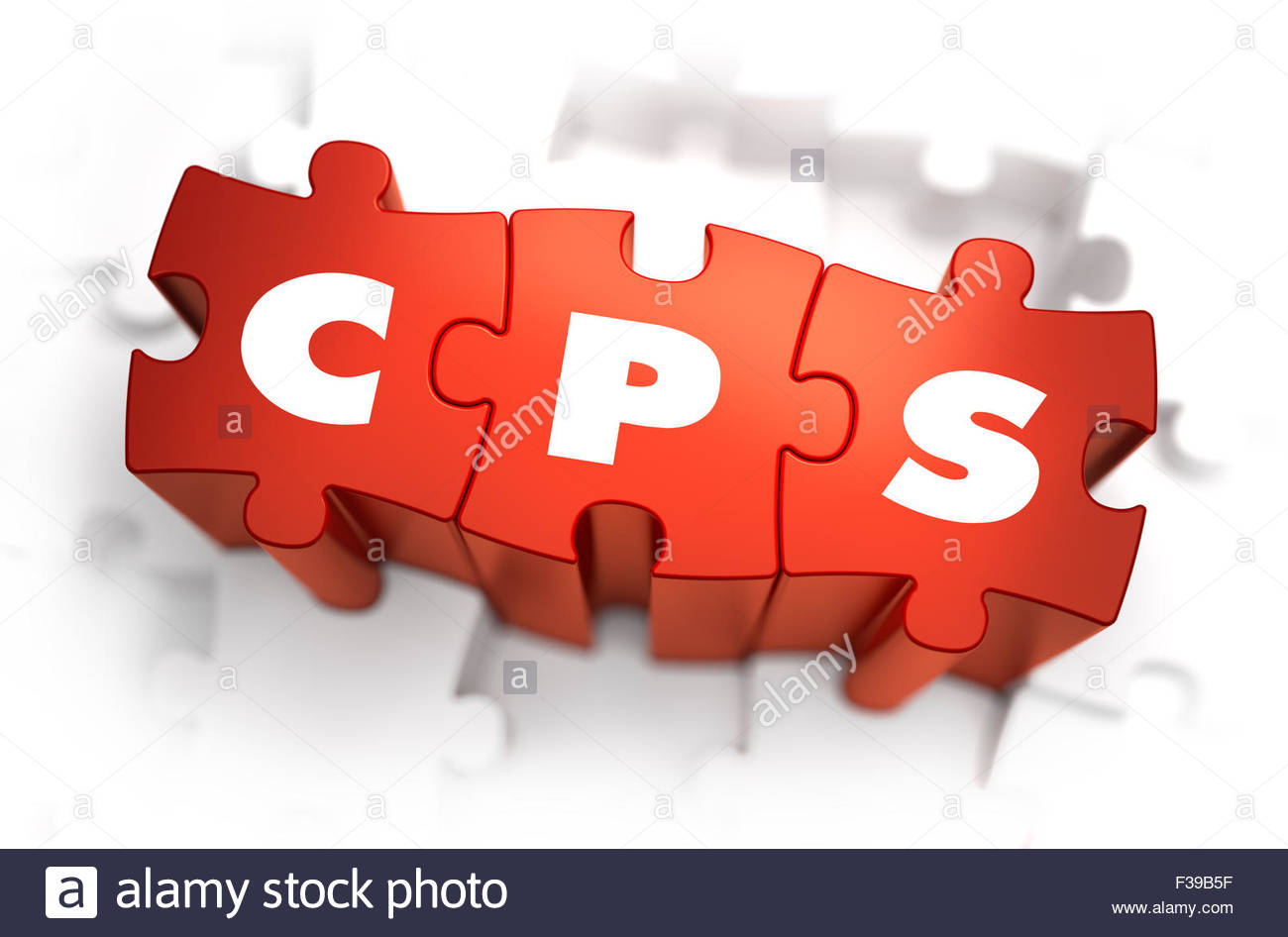 Cps Cost Per Sale White Word On Red Puzzles