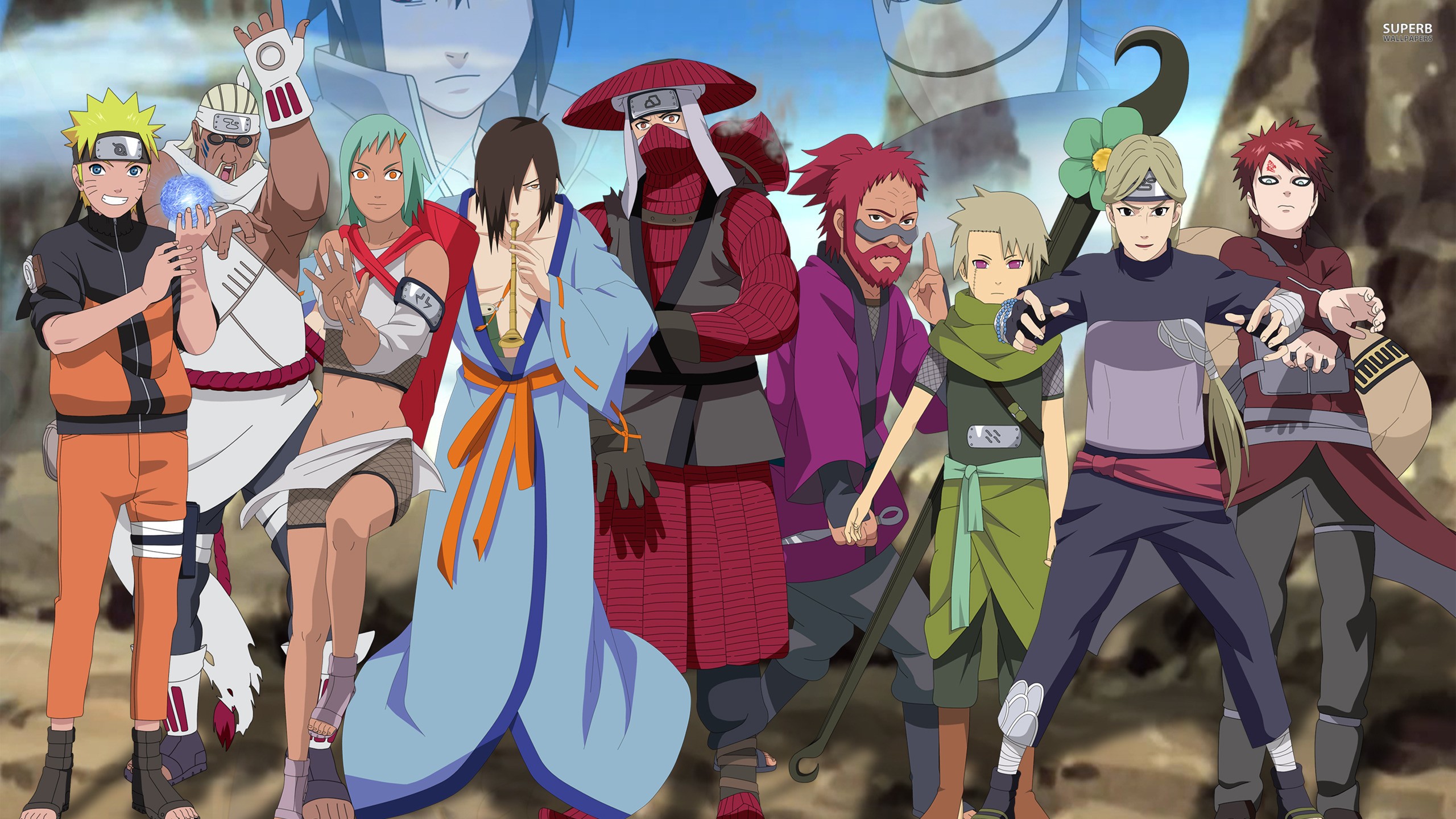 Naruto Shippuden Main Characters Wallpaper Desktop 4k