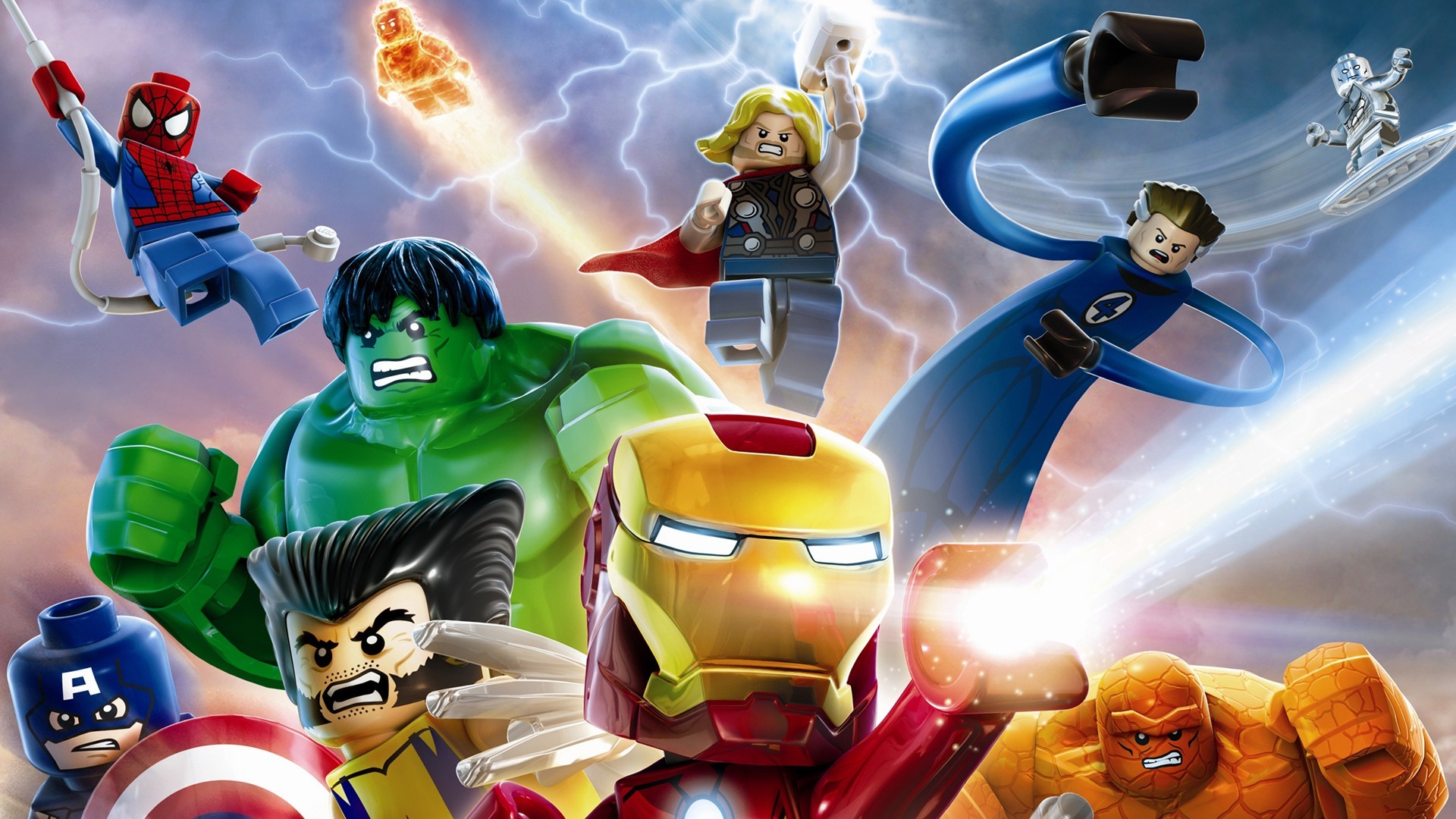 Avengers Marvel Lego Hulk The Wolverine Iron Man Thing