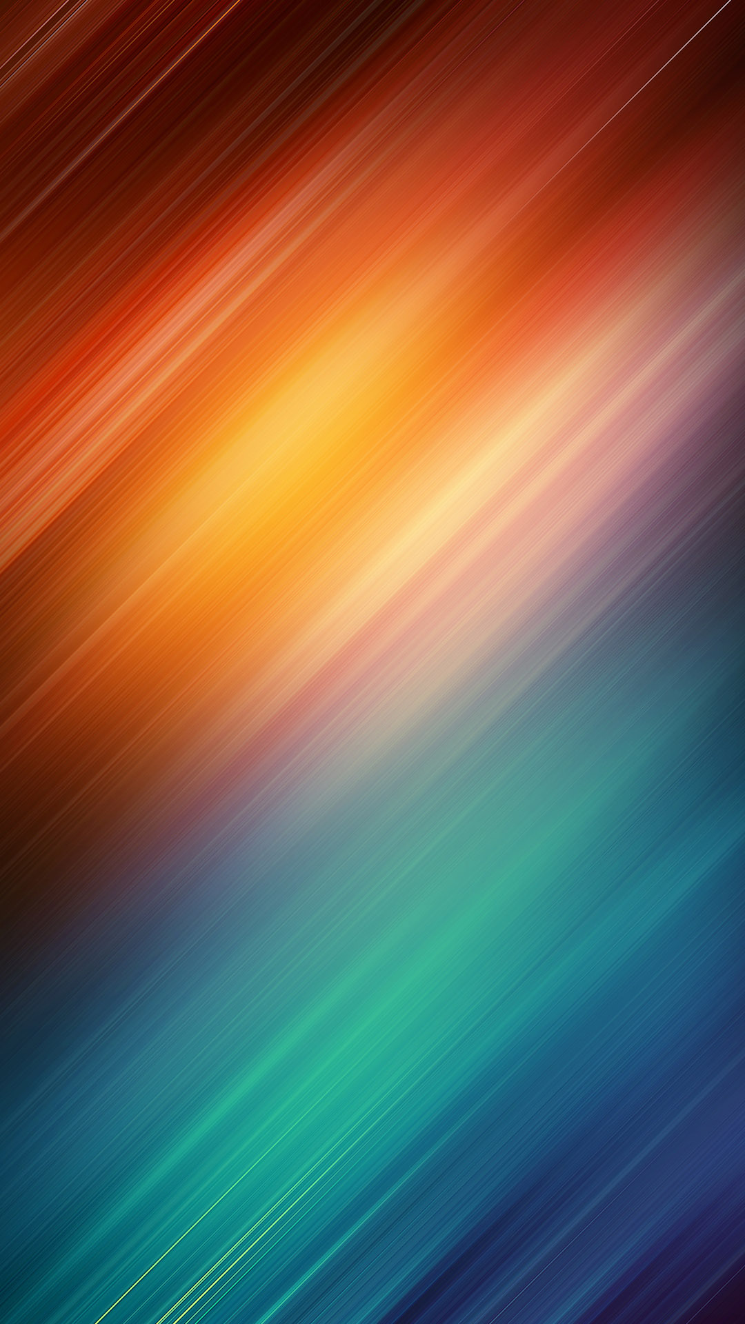 Abstract background with diagonal blurred lines in warm and cool colors, suitable for a phone wallpaper