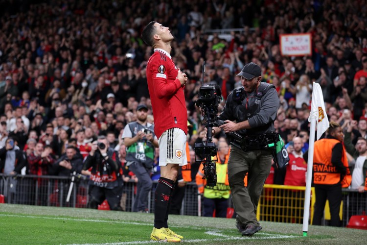 Cristiano Ronaldo Manchester United Celebrates Wallpaper