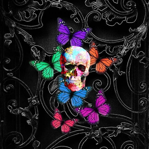 Gothic Sugar Skull Art Print By Oconnart Society6