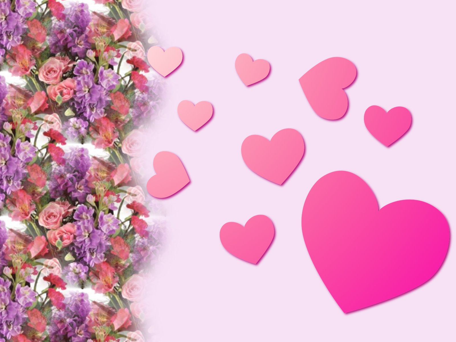 Image Pink Valentine Heart Desktop Background Pc Android