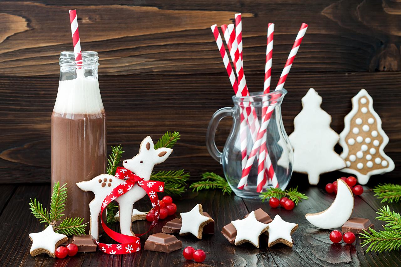Desktop Wallpaper Deer Christmas Star Decoration Chocolate Cocoa