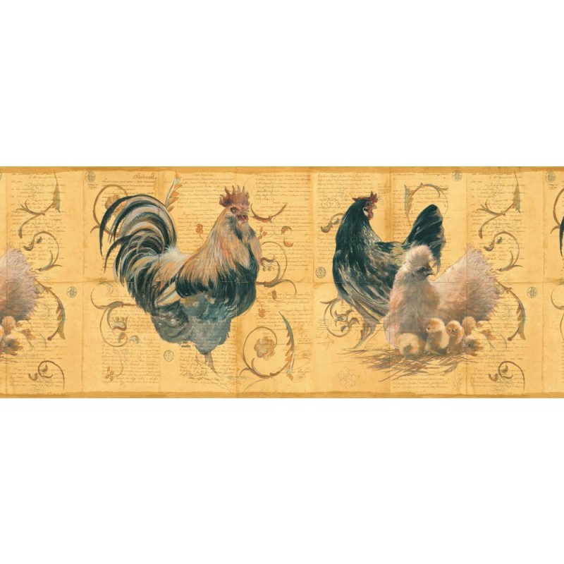 Wallpaper Border Chickens