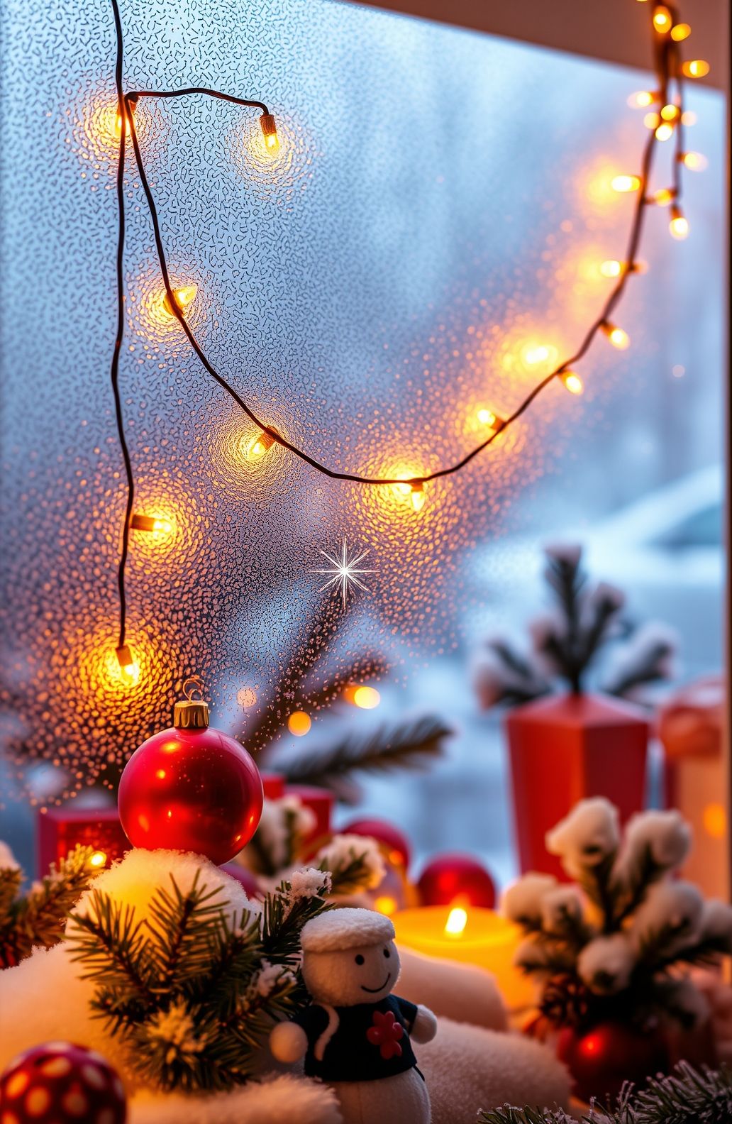Blinking Christmas Lights Wallpaper