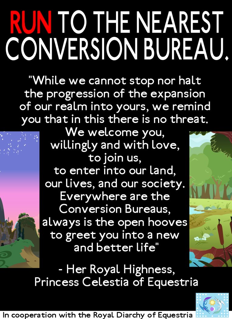 Conversion Bureau Poster By Aealacreatrananda