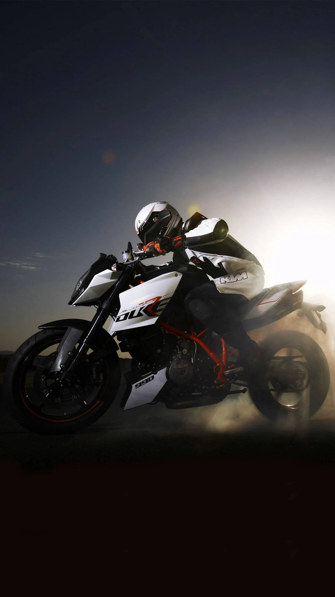 Sunset Racer Ktm iPhone Wallpaper