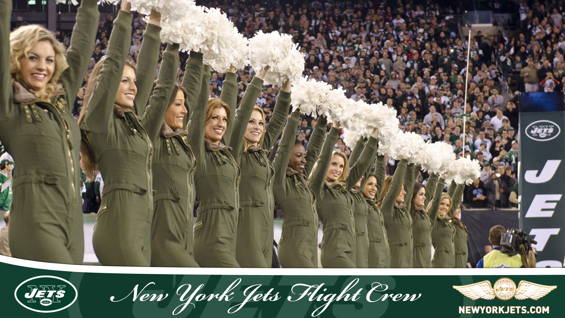 New York Jets Cheerleaders Posing As Flight Crew Members HD