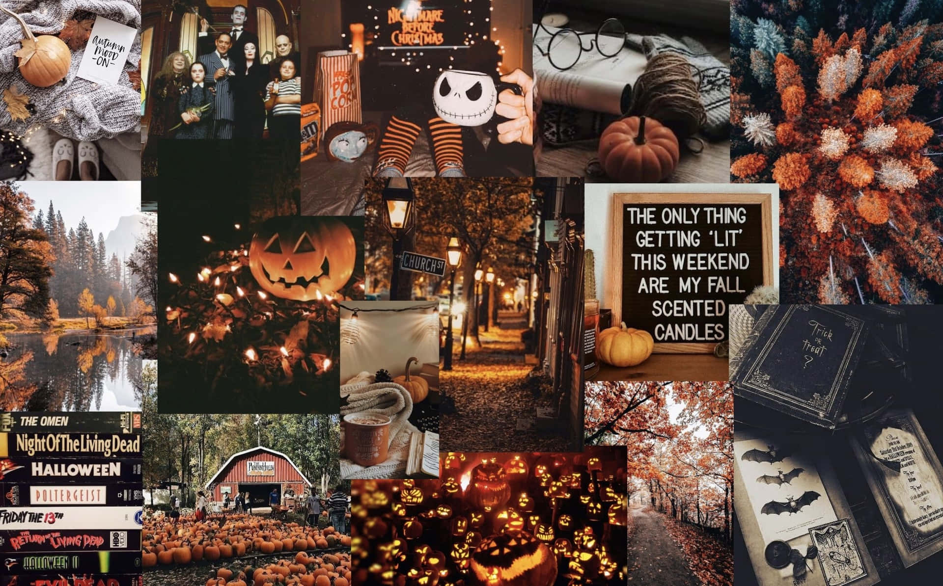 Fall Halloween Aesthetic Wallpaper