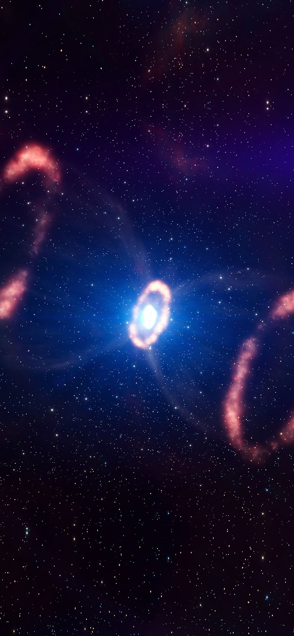 Blue Galaxy iPhone Wallpaper On