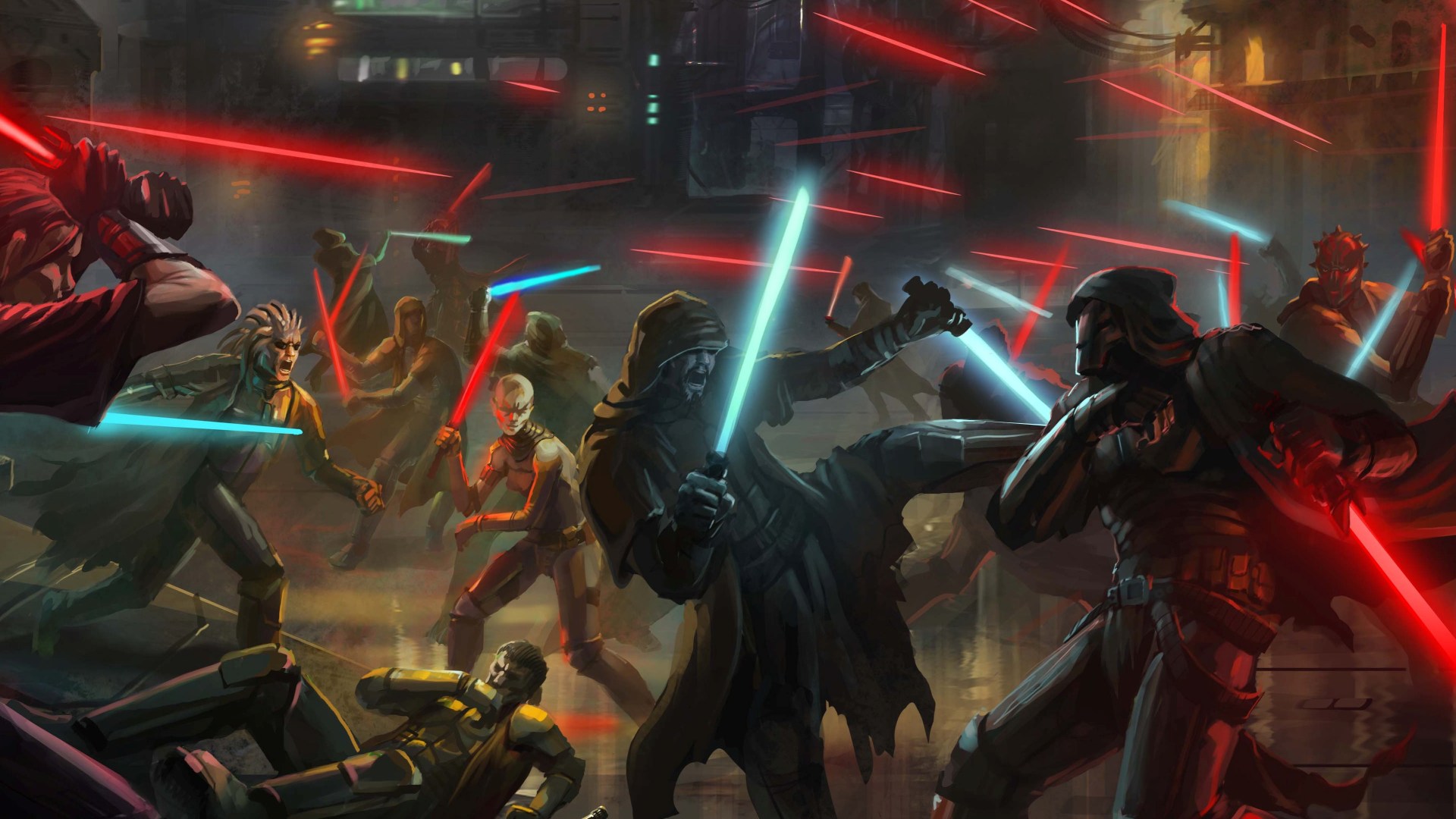 Star Wars Fight Wallpaper For Phones And Tablets