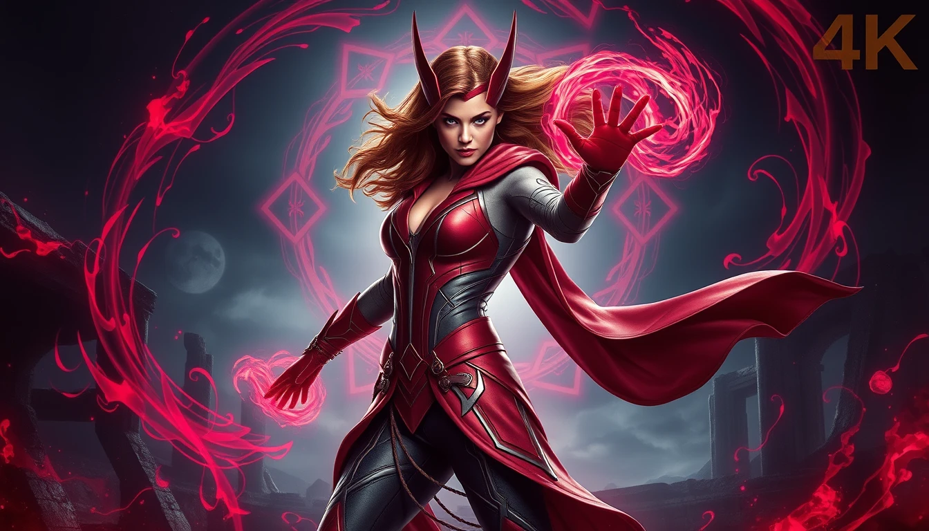 Scarlet Witch 8k Wallpaper