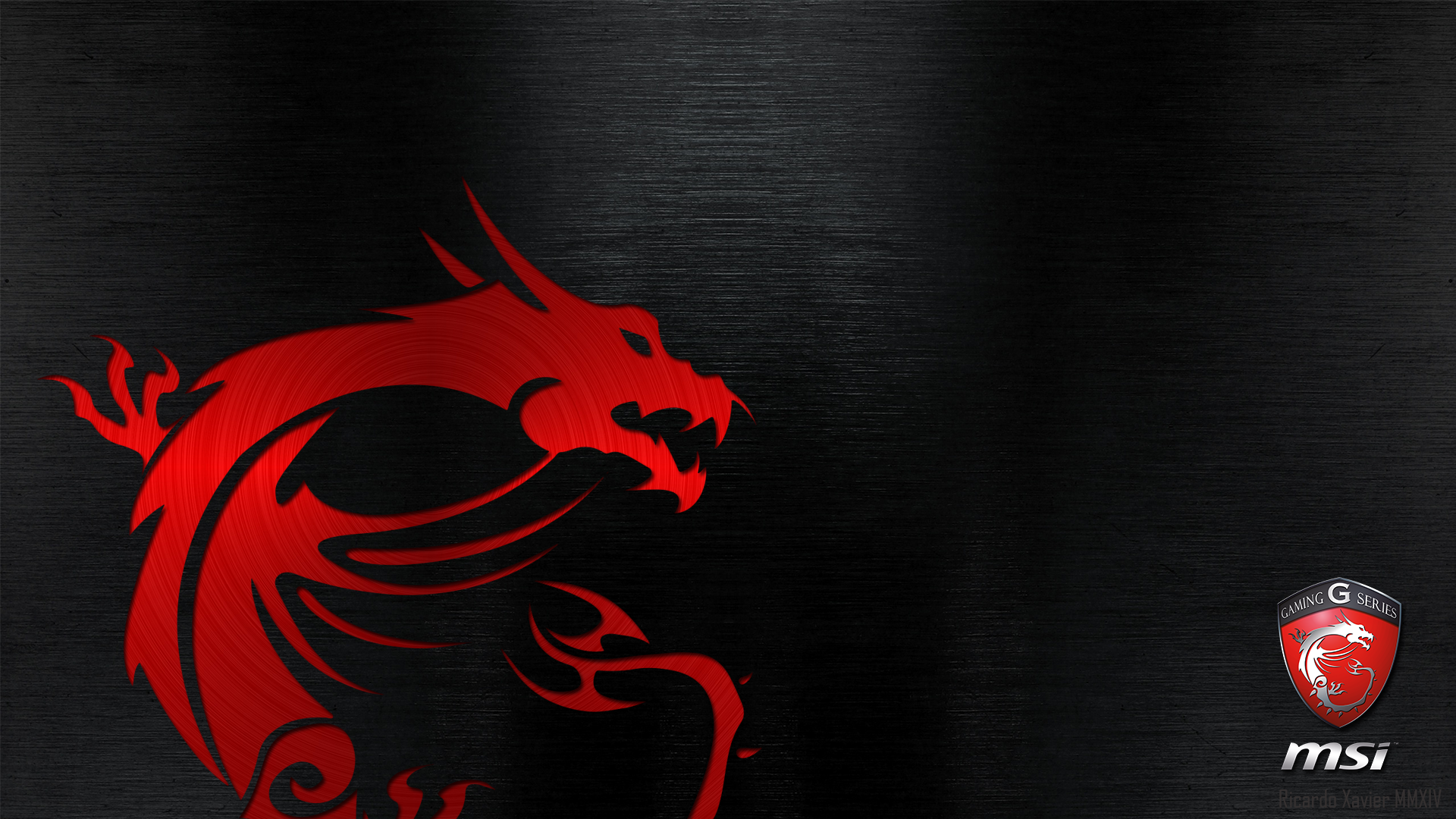 MSI Gaming Wallpaper   red dragon emobossed 19201080 MSI 1920x1080