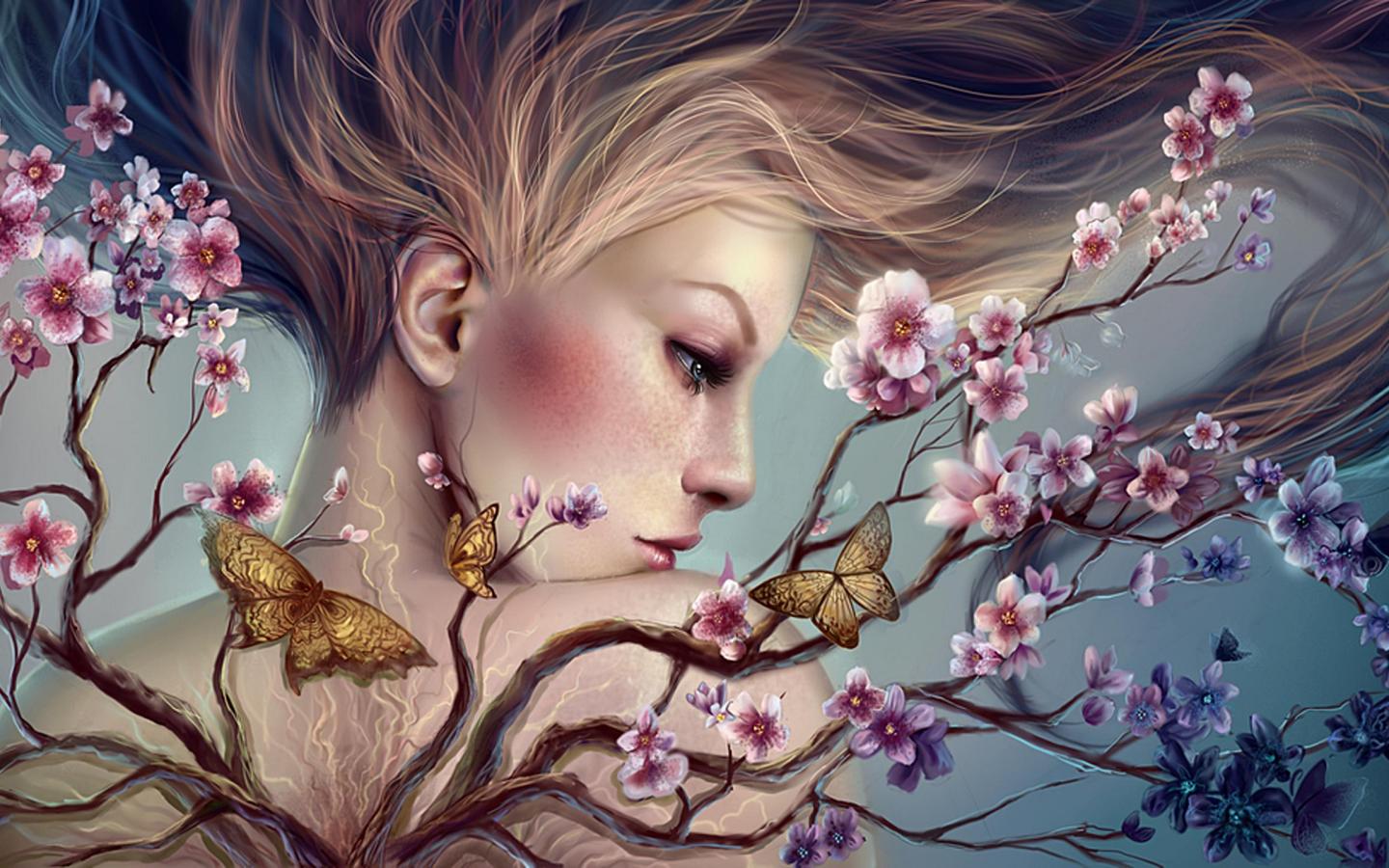 Flower Fairy High Quality And Resolution Wallpaper On