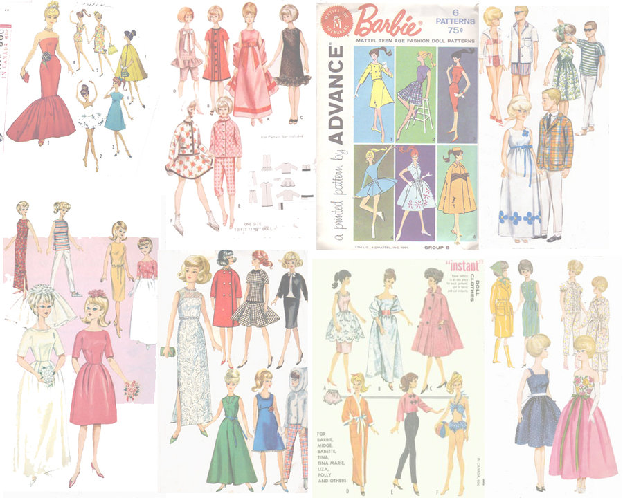 Vintage Barbie Wallpaper Pattern1 By
