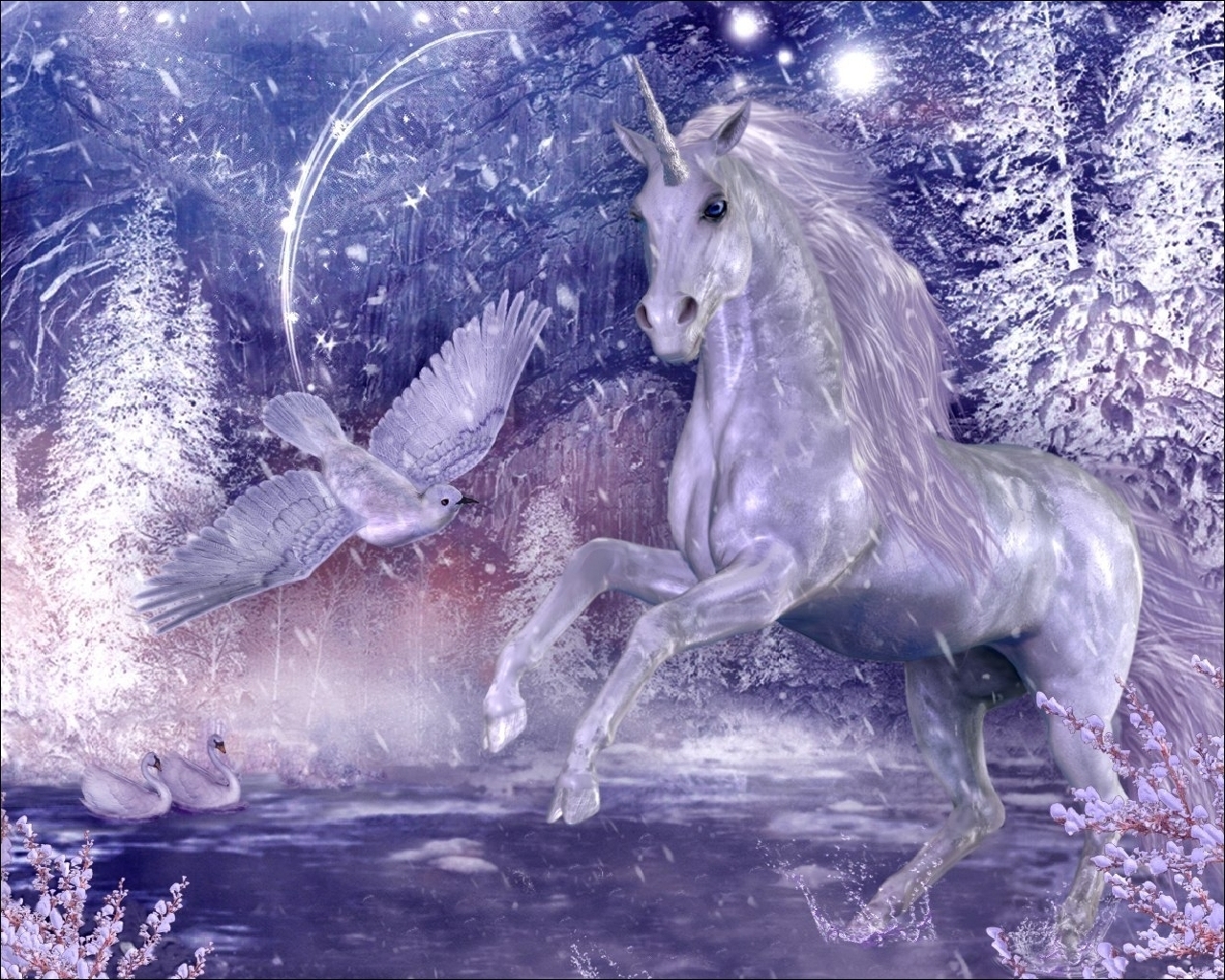 Fantasy   Unicorn Wallpaper 1280x1024