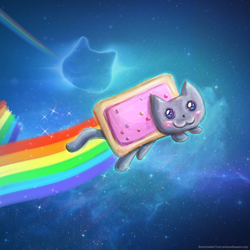 Nyan Cat Cool Art Wallpaper For iPad