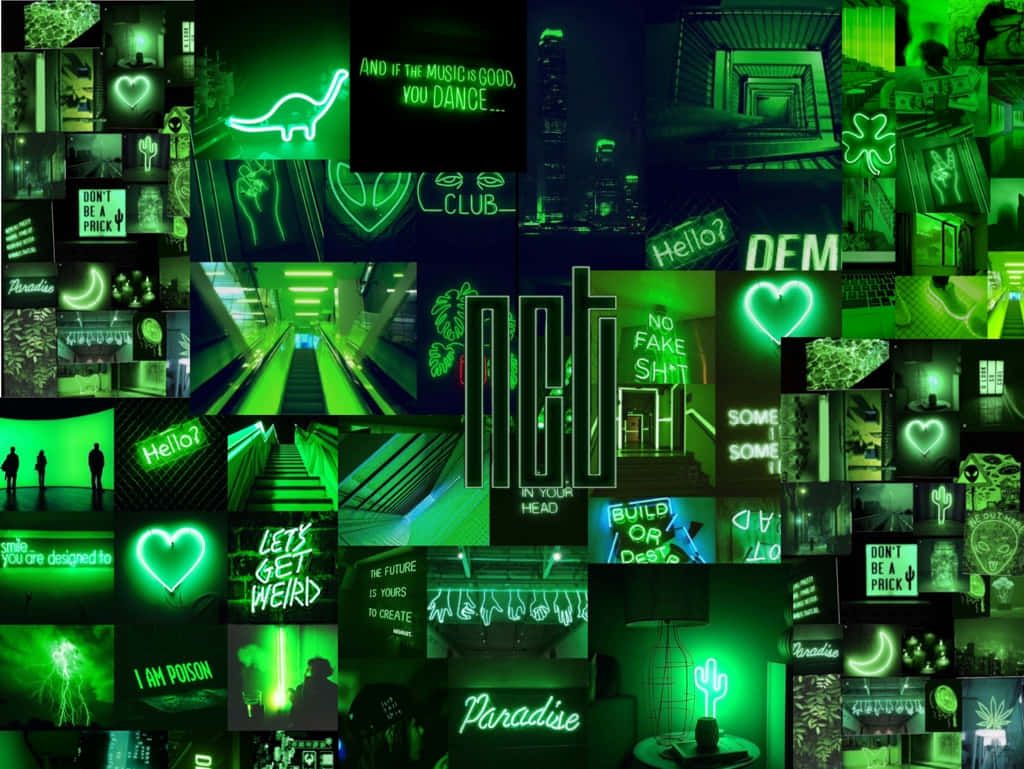 Neon Green Aesthetic Wallpaper